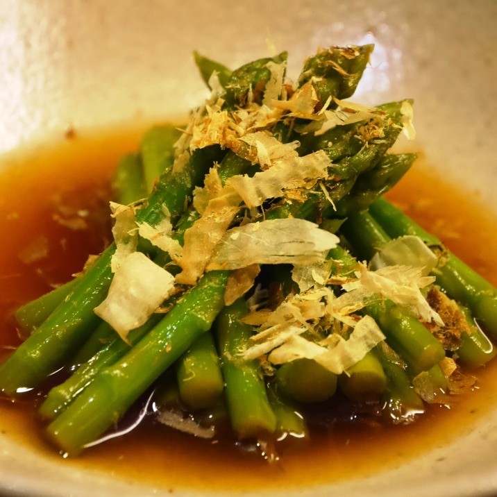 アスパラのわさび醤油漬★めんつゆで簡単